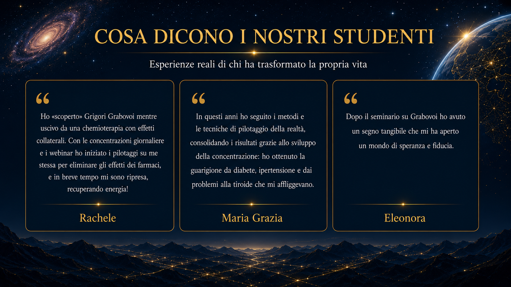 Cosa dicono i nostri studenti